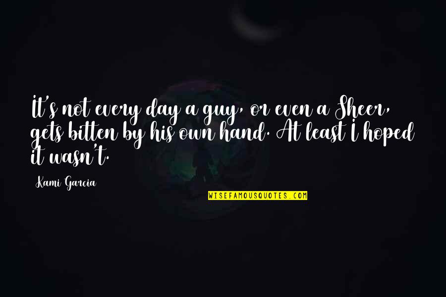 Ceejay The Dj Quotes By Kami Garcia: It's not every day a guy, or even Ceejay The Dj Quotes By Kami Garcia: It's not every day a guy, or even
