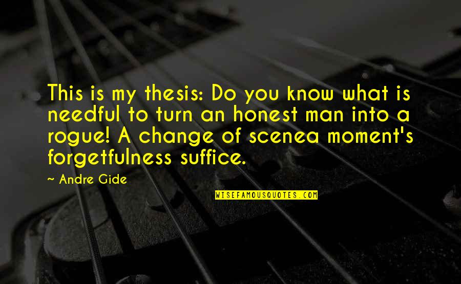 Ceilingful Quotes By Andre Gide: This is my thesis: Do you know what