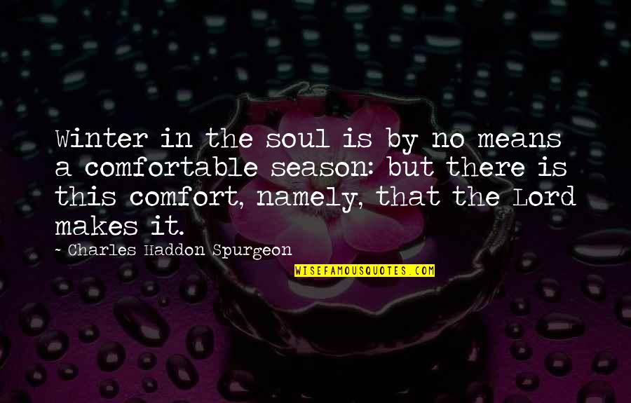 Ceire Nevins Quotes By Charles Haddon Spurgeon: Winter in the soul is by no means