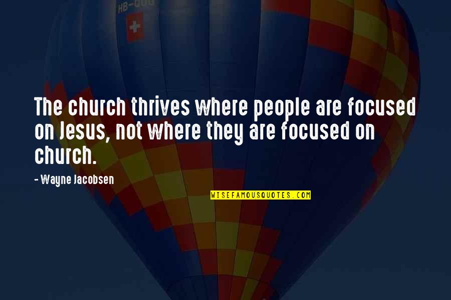 Celdas Galvanicas Quotes By Wayne Jacobsen: The church thrives where people are focused on Celdas Galvanicas Quotes By Wayne Jacobsen: The church thrives where people are focused on