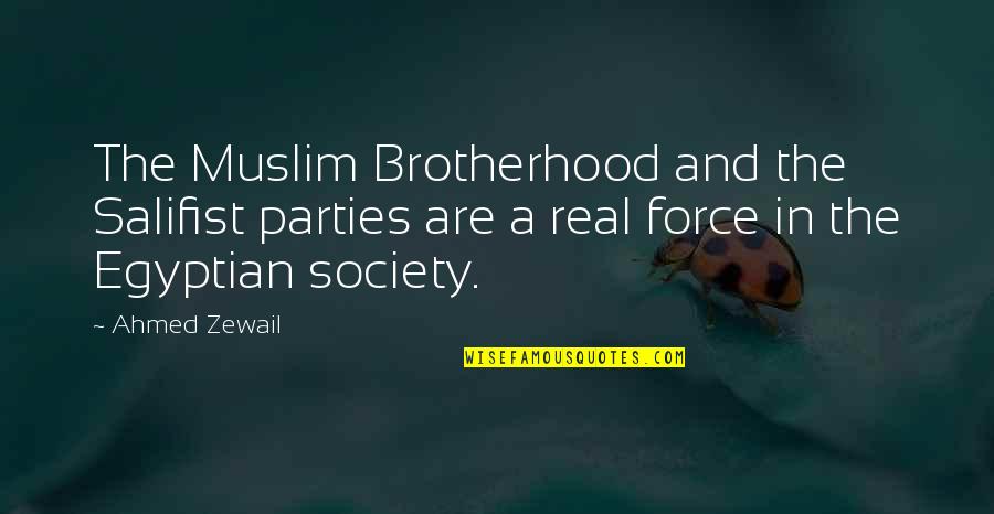 Celebrity Racist Quotes By Ahmed Zewail: The Muslim Brotherhood and the Salifist parties are