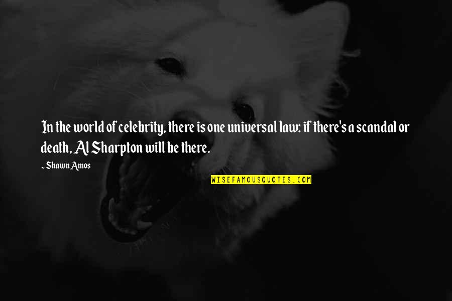 Celebrity's Quotes By Shawn Amos: In the world of celebrity, there is one