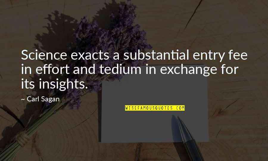 Celibidache Conductor Quotes By Carl Sagan: Science exacts a substantial entry fee in effort Celibidache Conductor Quotes By Carl Sagan: Science exacts a substantial entry fee in effort