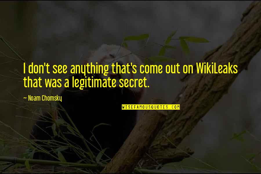 Celimine Quotes By Noam Chomsky: I don't see anything that's come out on