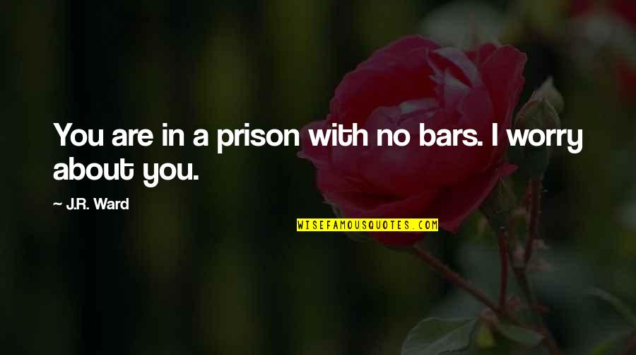 Cell Like Basketball Quotes By J.R. Ward: You are in a prison with no bars.