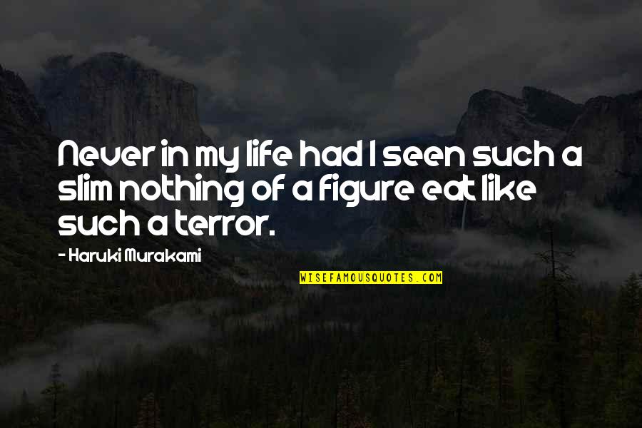 Cellmates Jodi Quotes By Haruki Murakami: Never in my life had I seen such Cellmates Jodi Quotes By Haruki Murakami: Never in my life had I seen such
