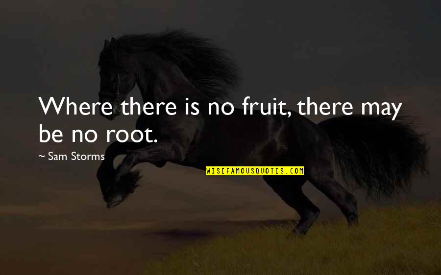 Cenozoic Quotes By Sam Storms: Where there is no fruit, there may be Cenozoic Quotes By Sam Storms: Where there is no fruit, there may be