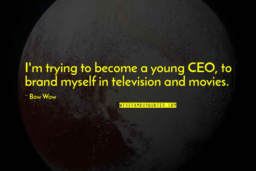 Ceo Quotes By Bow Wow: I'm trying to become a young CEO, to