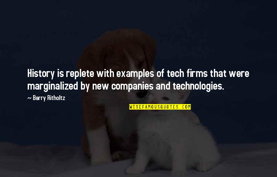 Cerditos Tiernos Quotes By Barry Ritholtz: History is replete with examples of tech firms