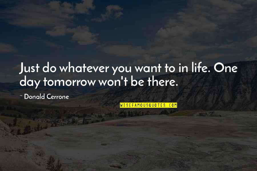 Cerrone Quotes By Donald Cerrone: Just do whatever you want to in life.