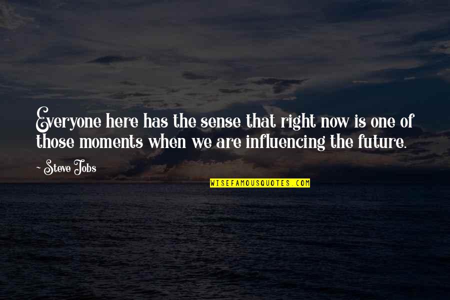 Certainty In Love Quotes By Steve Jobs: Everyone here has the sense that right now Certainty In Love Quotes By Steve Jobs: Everyone here has the sense that right now