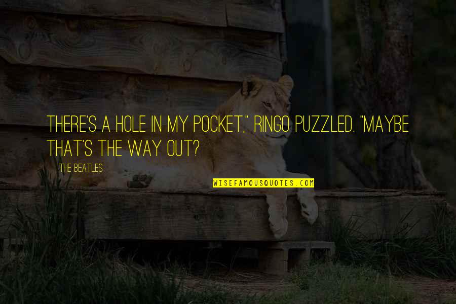 Cetinkaya Mutfak Quotes By The Beatles: There's a hole in my pocket," Ringo puzzled.