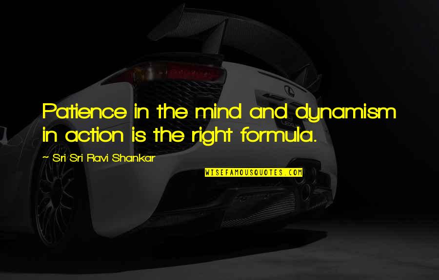 Chafing A Girl Quotes By Sri Sri Ravi Shankar: Patience in the mind and dynamism in action Chafing A Girl Quotes By Sri Sri Ravi Shankar: Patience in the mind and dynamism in action