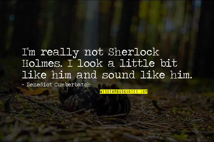 Chahrazad Krachni Quotes By Benedict Cumberbatch: I'm really not Sherlock Holmes. I look a Chahrazad Krachni Quotes By Benedict Cumberbatch: I'm really not Sherlock Holmes. I look a