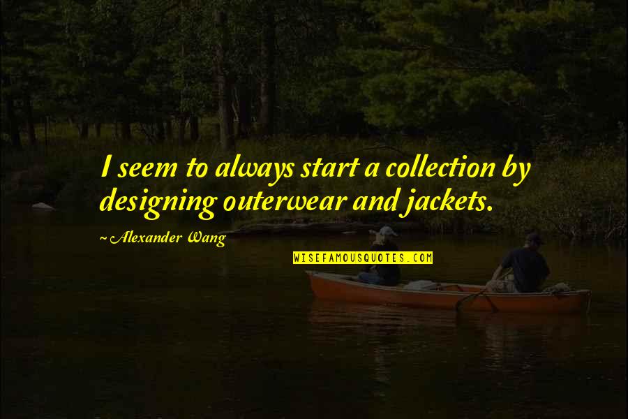 Chaico Deviantart Quotes By Alexander Wang: I seem to always start a collection by
