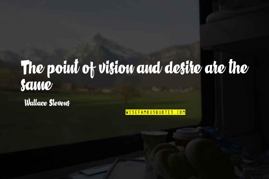 Chakos Shipping Quotes By Wallace Stevens: The point of vision and desire are the