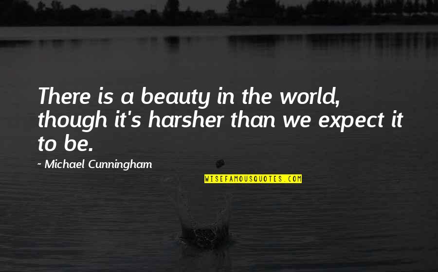 Chakra Energy Quotes By Michael Cunningham: There is a beauty in the world, though