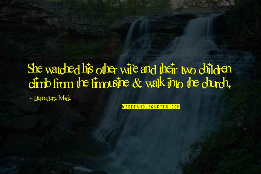 Chalice Lighting Quotes By Bernadette Marie: She watched his other wife and their two