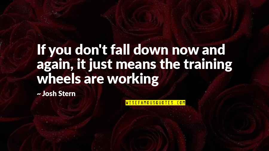 Chalkboard Quotes By Josh Stern: If you don't fall down now and again,