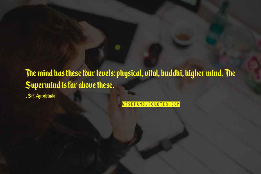 Challyn Quotes By Sri Aurobindo: The mind has these four levels: physical, vital, Challyn Quotes By Sri Aurobindo: The mind has these four levels: physical, vital,