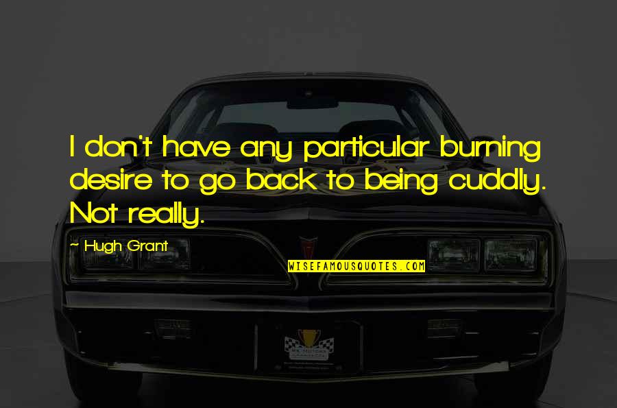 Chances Are Movie Quotes By Hugh Grant: I don't have any particular burning desire to
