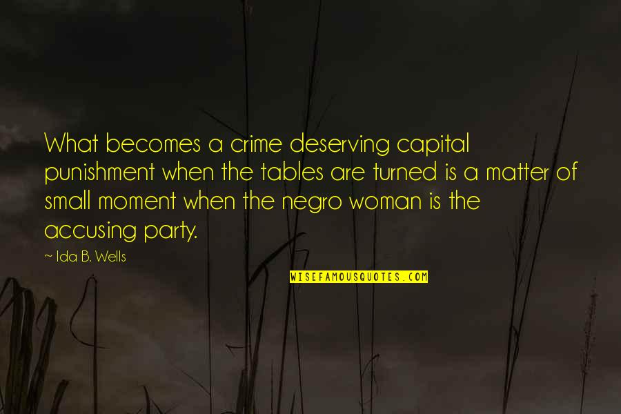 Chandni Quotes By Ida B. Wells: What becomes a crime deserving capital punishment when