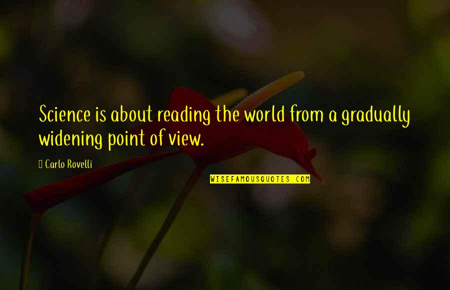 Chanfrein Pattern Quotes By Carlo Rovelli: Science is about reading the world from a