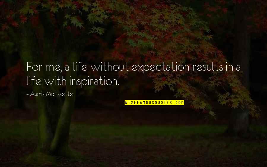 Change And Love Pictures Quotes By Alanis Morissette: For me, a life without expectation results in