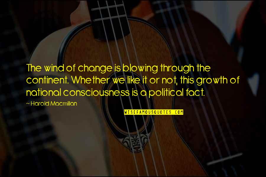 Change Growth Quotes By Harold Macmillan: The wind of change is blowing through the