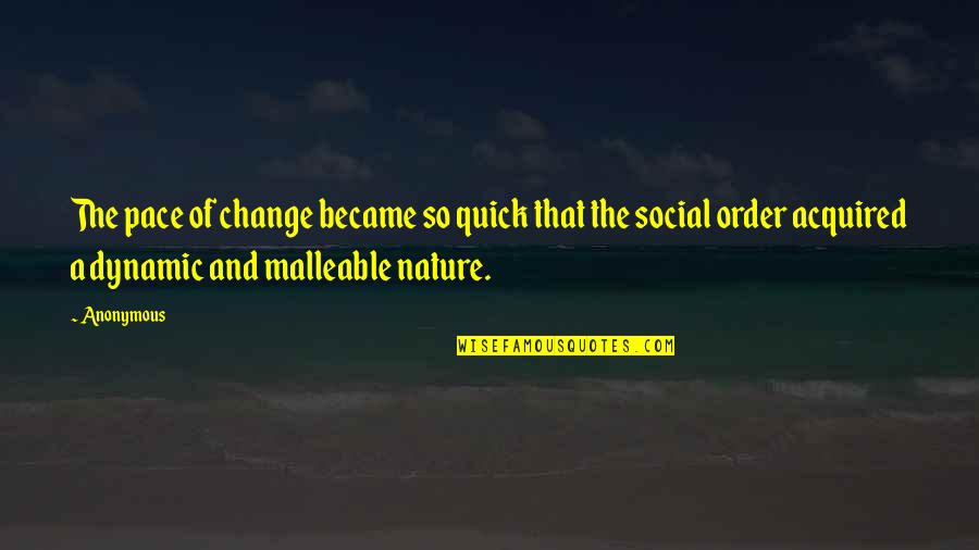Change Of Pace Quotes By Anonymous: The pace of change became so quick that