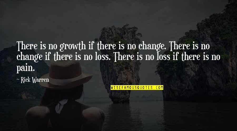 Change Pain Quotes By Rick Warren: There is no growth if there is no Change Pain Quotes By Rick Warren: There is no growth if there is no