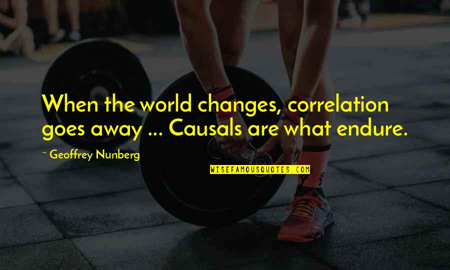 Changes When Quotes By Geoffrey Nunberg: When the world changes, correlation goes away ... Changes When Quotes By Geoffrey Nunberg: When the world changes, correlation goes away ...
