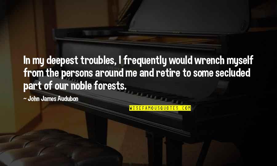 Changes When You Stop Quotes By John James Audubon: In my deepest troubles, I frequently would wrench