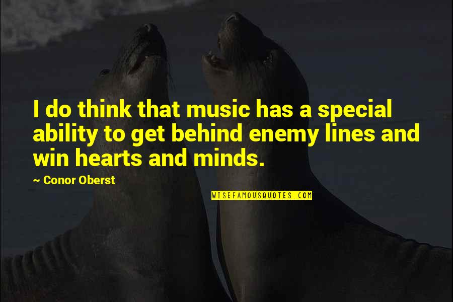 Changing The Lives Of Others Quotes By Conor Oberst: I do think that music has a special