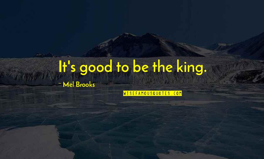 Changing The Nz Flag Quotes By Mel Brooks: It's good to be the king.