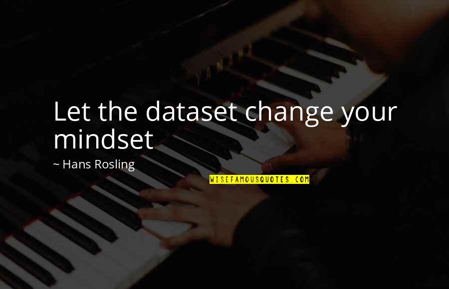 Changing Your Mindset Quotes By Hans Rosling: Let the dataset change your mindset