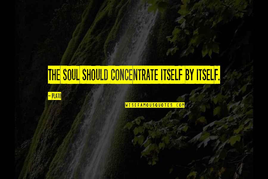 Chaos Littlefinger Quotes By Plato: The soul should concentrate itself by itself.