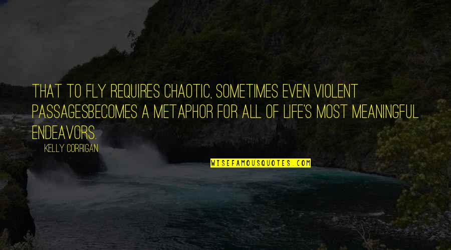 Chaotic Life Quotes By Kelly Corrigan: That to fly requires chaotic, sometimes even violent