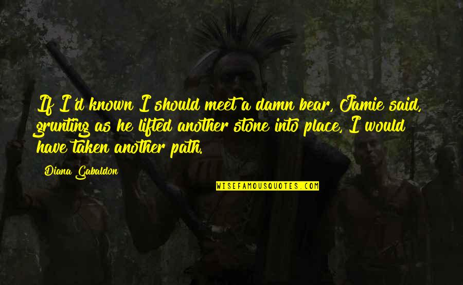 Chaouchi Vc Quotes By Diana Gabaldon: If I'd known I should meet a damn