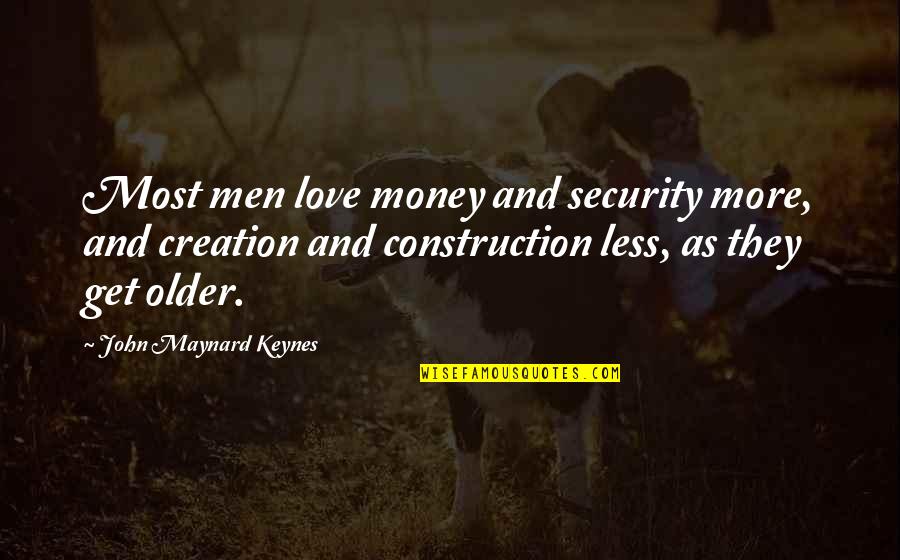 Chapter 33 Birthday Quotes By John Maynard Keynes: Most men love money and security more, and