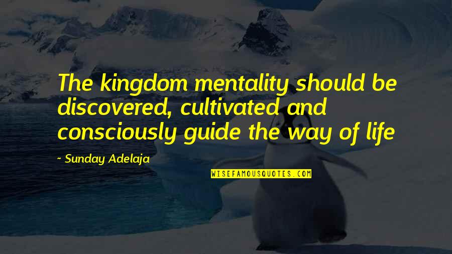 Chapucero Usa Quotes By Sunday Adelaja: The kingdom mentality should be discovered, cultivated and