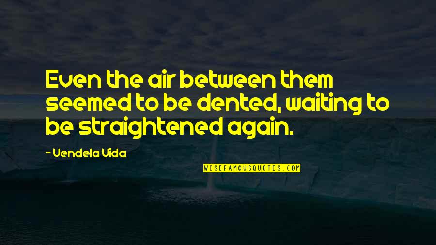 Charanpal Ghuman Quotes By Vendela Vida: Even the air between them seemed to be