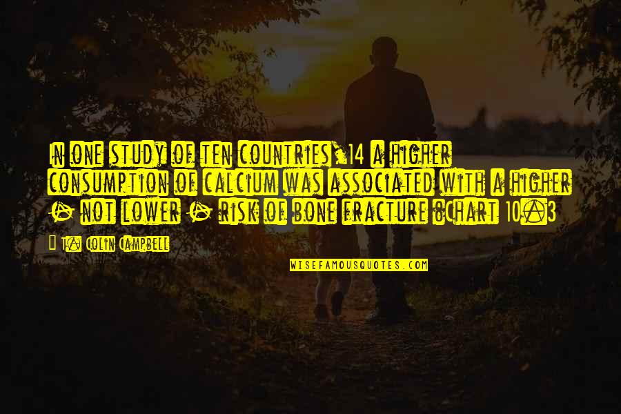Charbonneau Park Quotes By T. Colin Campbell: In one study of ten countries,14 a higher Charbonneau Park Quotes By T. Colin Campbell: In one study of ten countries,14 a higher