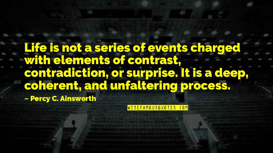 Charged Quotes By Percy C. Ainsworth: Life is not a series of events charged Charged Quotes By Percy C. Ainsworth: Life is not a series of events charged