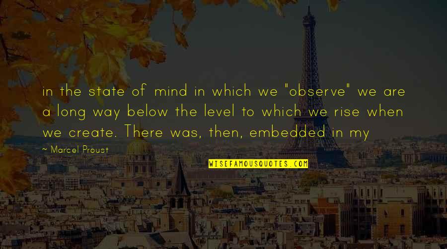 Charity Tumblr Quotes By Marcel Proust: in the state of mind in which we