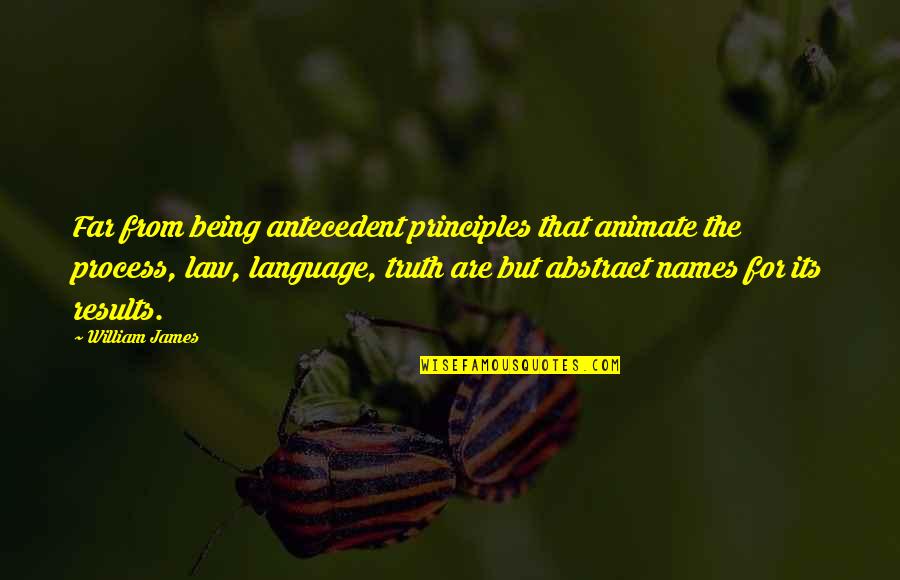 Charkha Wheel Quotes By William James: Far from being antecedent principles that animate the Charkha Wheel Quotes By William James: Far from being antecedent principles that animate the