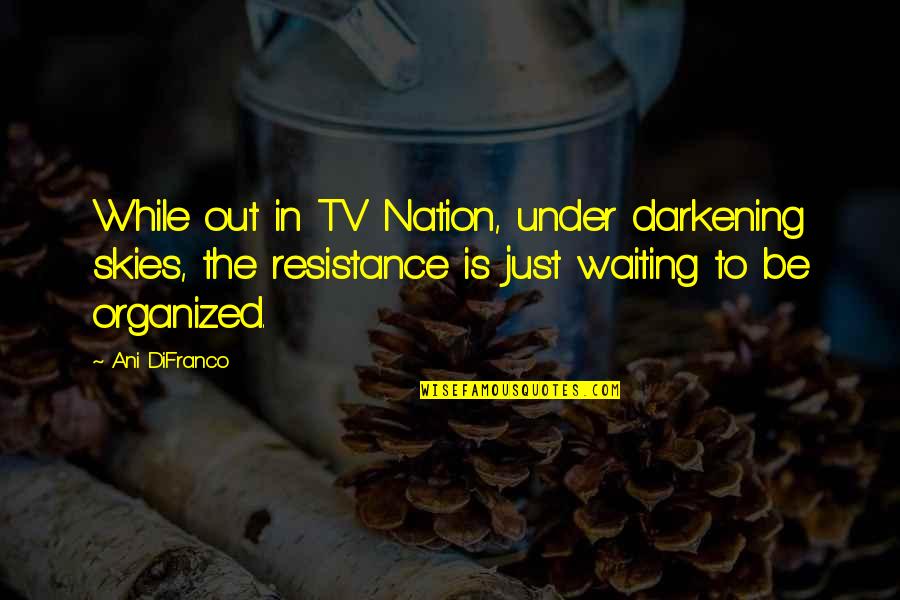 Charles Webster Leadbeater Quotes By Ani DiFranco: While out in TV Nation, under darkening skies, Charles Webster Leadbeater Quotes By Ani DiFranco: While out in TV Nation, under darkening skies,
