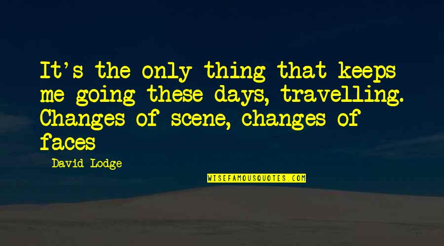 Charlick And Springstead Quotes By David Lodge: It's the only thing that keeps me going