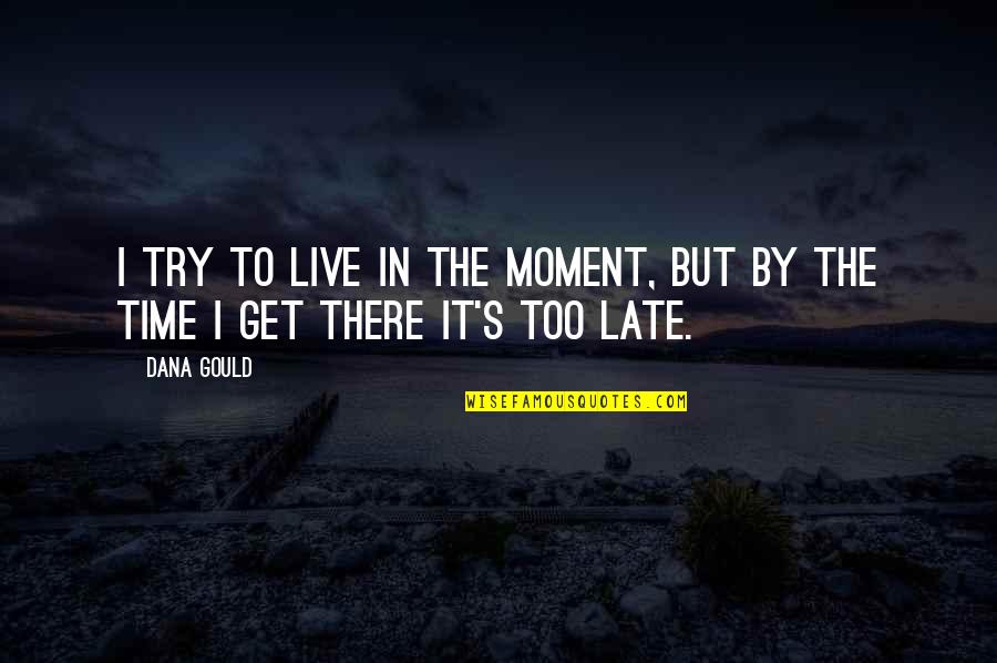 Charlie Chbosky Quotes By Dana Gould: I try to live in the moment, but