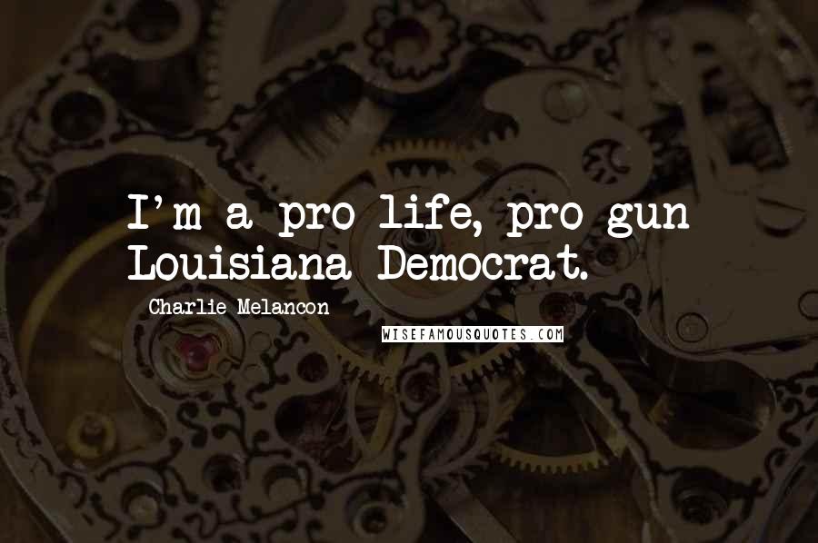 Charlie Melancon quotes: I'm a pro-life, pro-gun Louisiana Democrat.